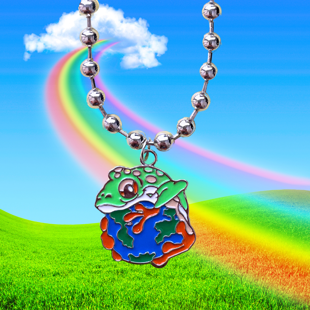 Frog World Ball Chain Necklace
