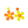 Daytime Disco Flower Earrings - Citrus