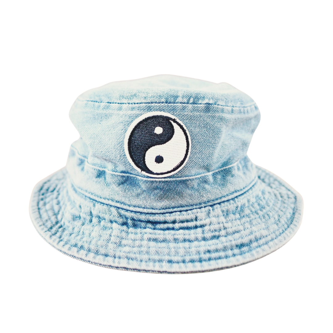 Yin Yang Denim Bucket Hat