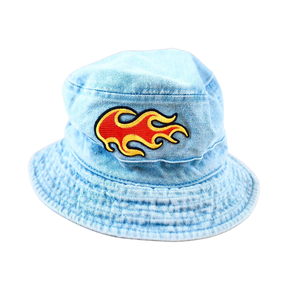 Flamin' Hot Denim Bucket Hat